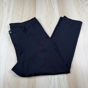 BYLT Men Navy Blue Straight Leg Slim Fit Premium Basics Everyday Pant Size 40